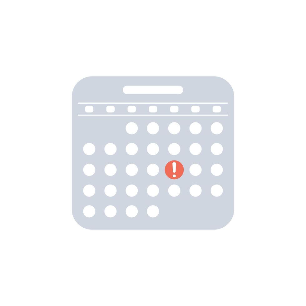 Calendar icon. Mark the date, holiday, important day concepts. Flat style design. icon vector