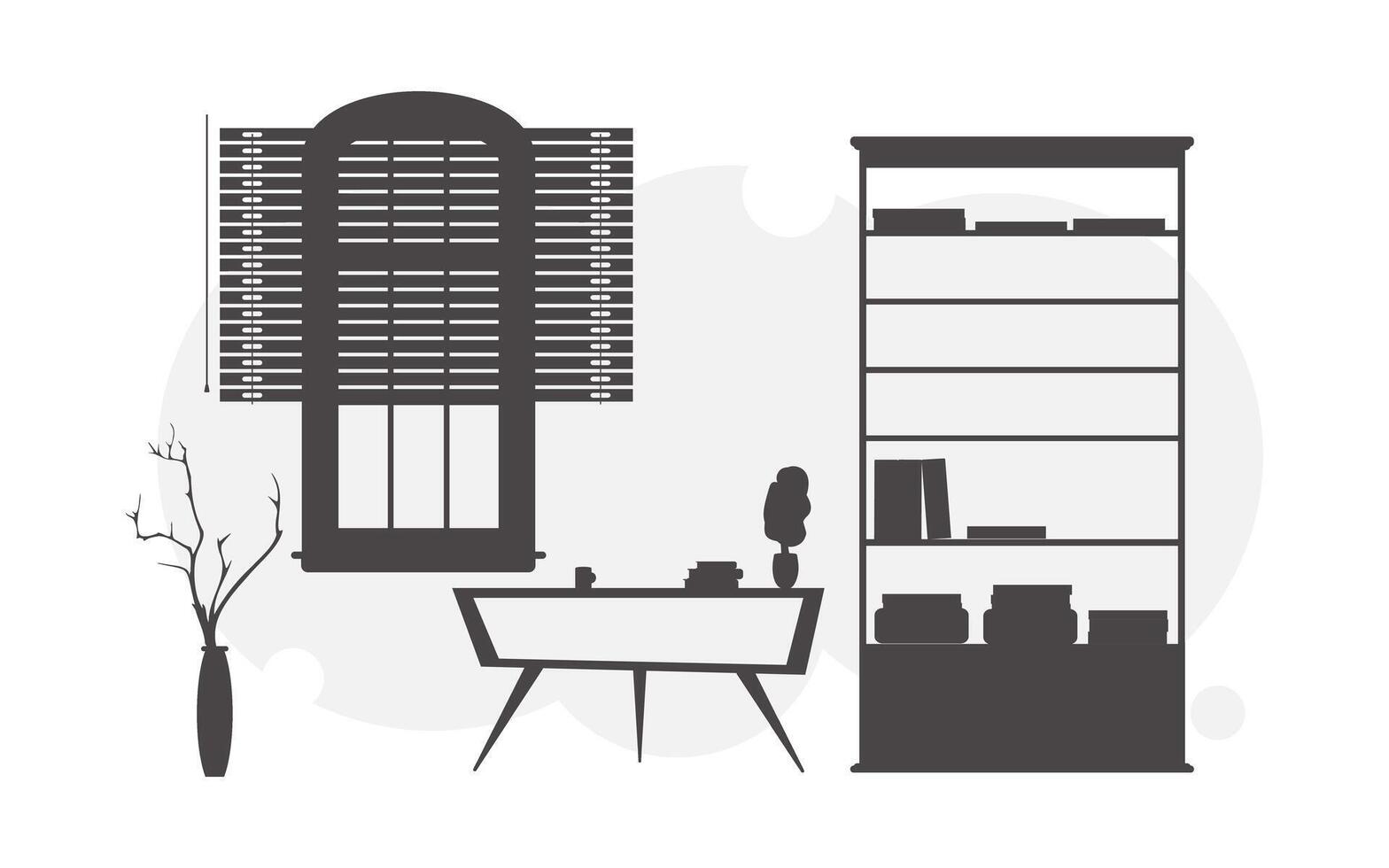 Flat background in black and white style. Good for presentations and websites. illustration. vector