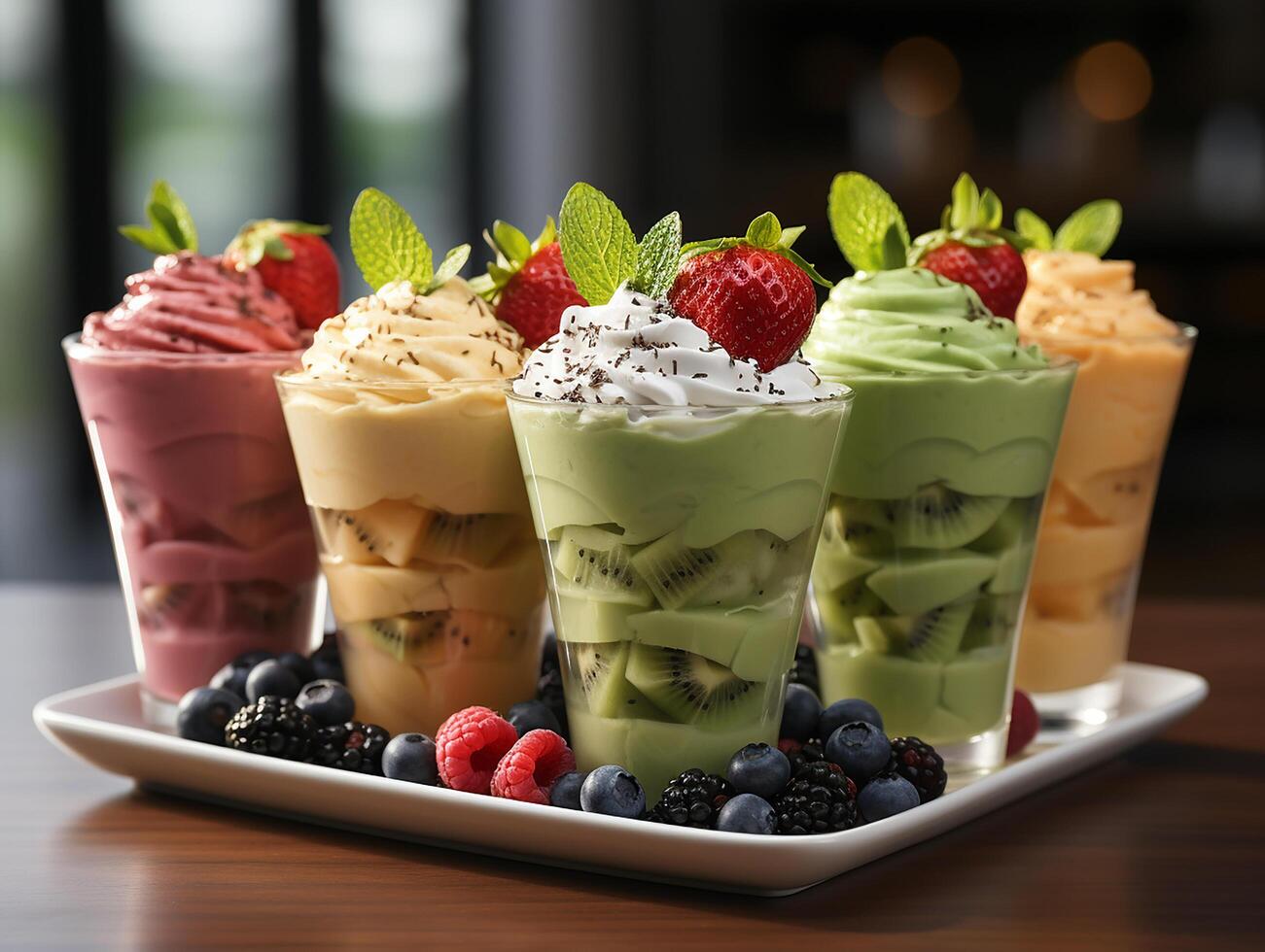 photography of bowl smoothies in cafe made with photo