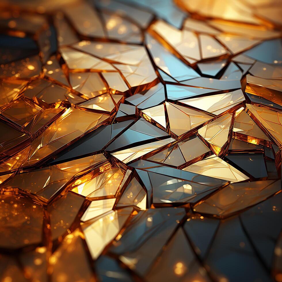 abstract golden background made by AI generative photo