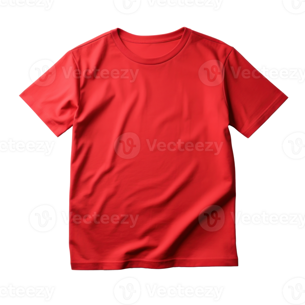 Red T-Shirt Mockup Isolated 26431456 PNG