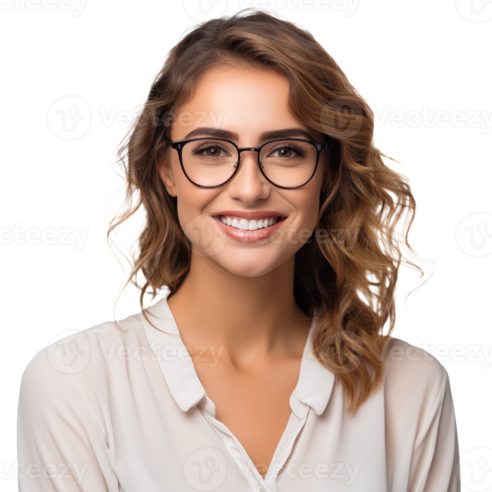 Smiling woman isolated png