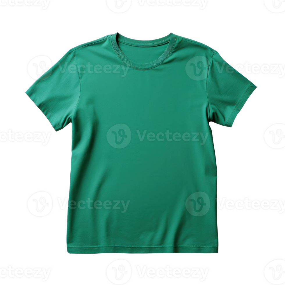 Green T-Shirt Mockup Isolated png