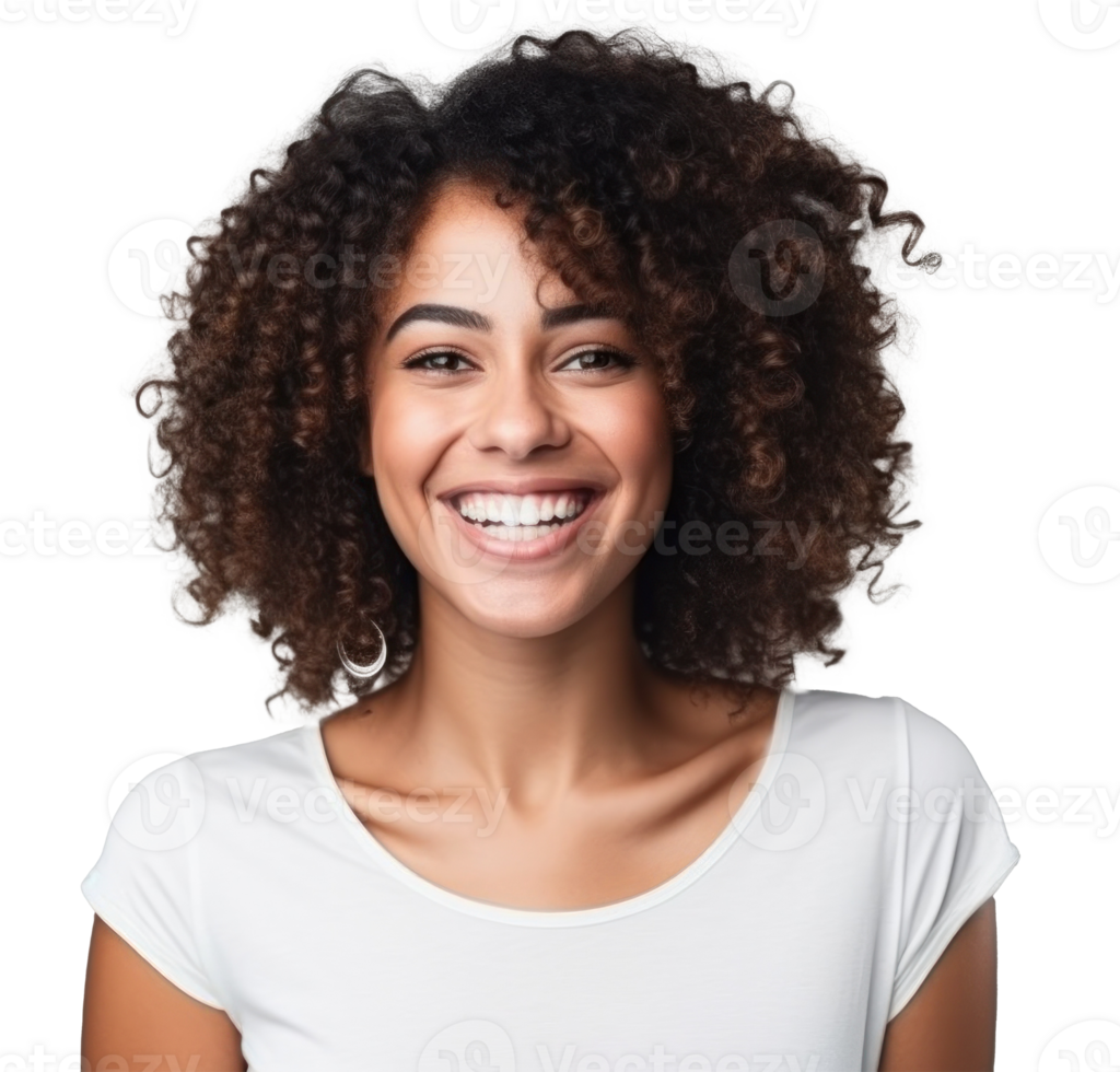 Smiling woman isolated png