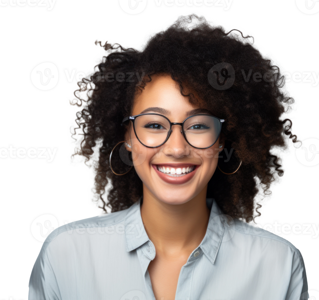 Smiling woman isolated png