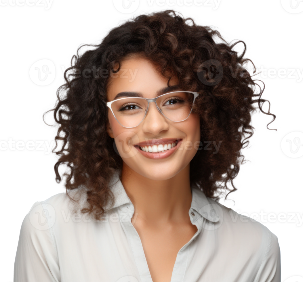 Smiling woman isolated png
