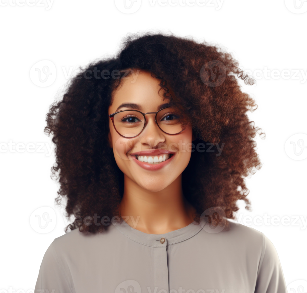 Smiling woman isolated png
