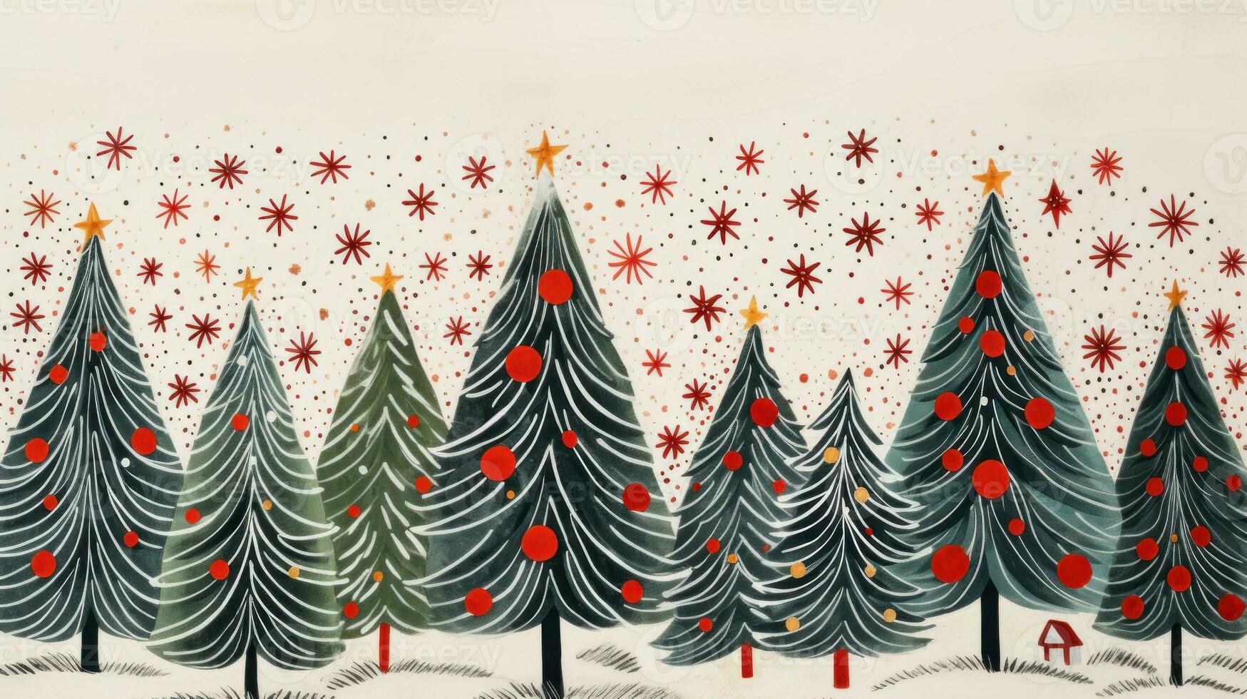 Christmas illustration card photo