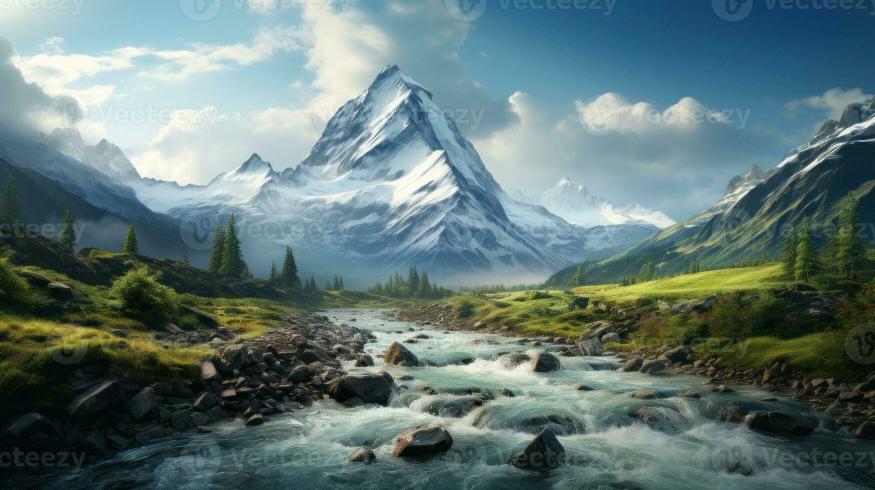 Natural mountain wallpaper photo