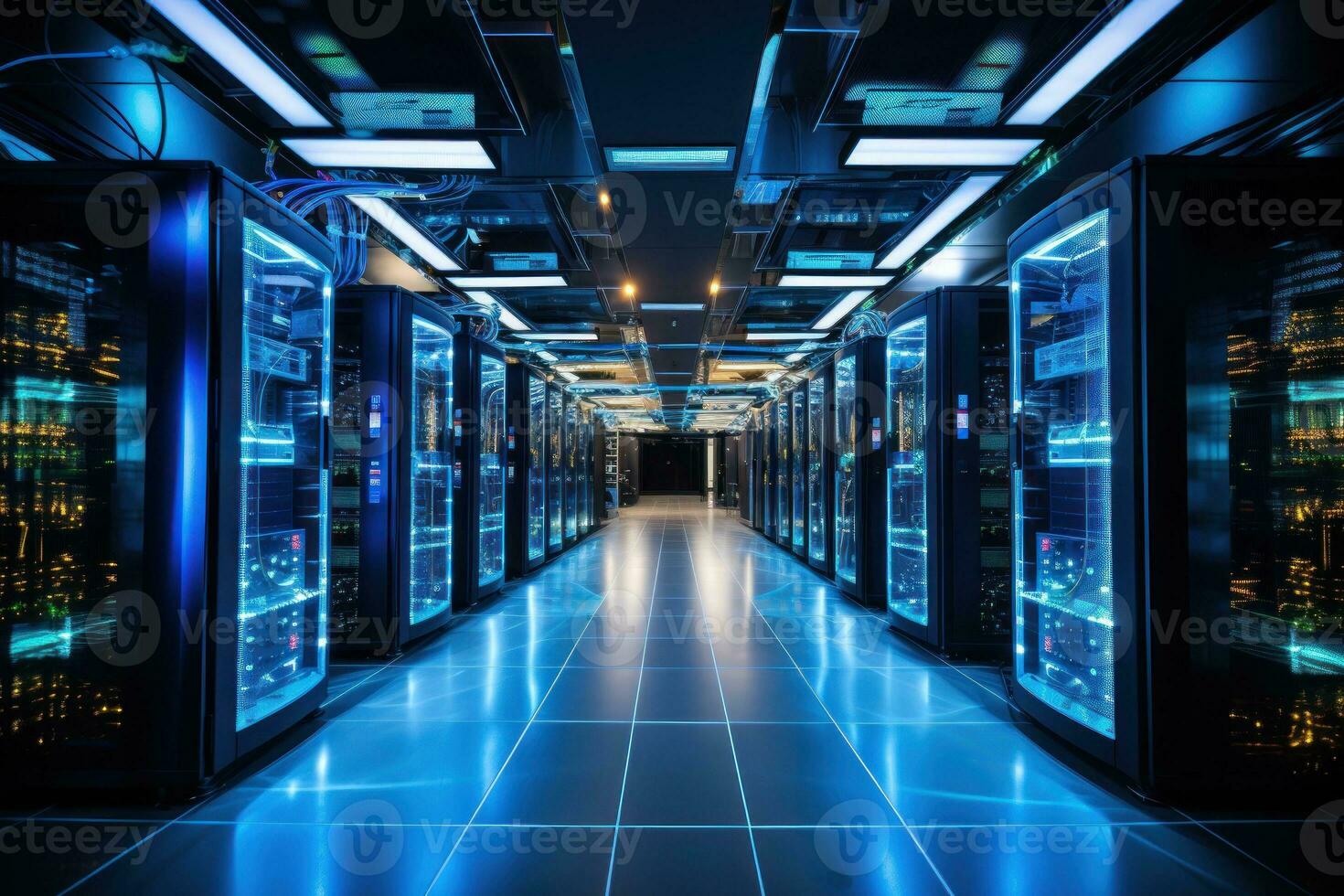 Server room in data centre photo