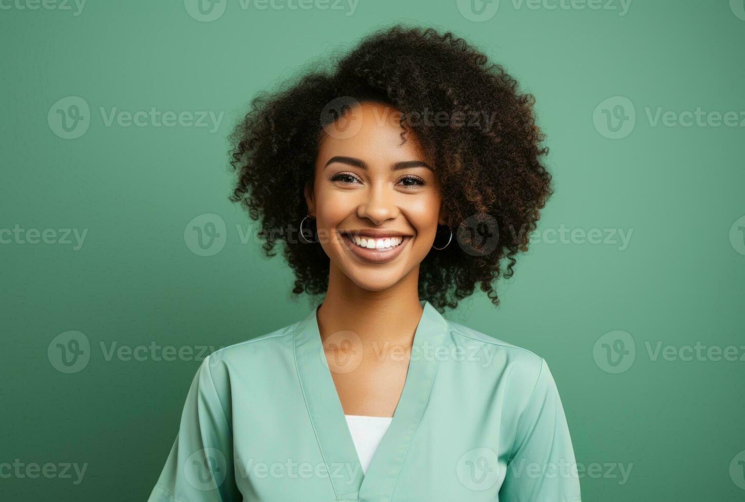 Medical beautiful woman smiling photo