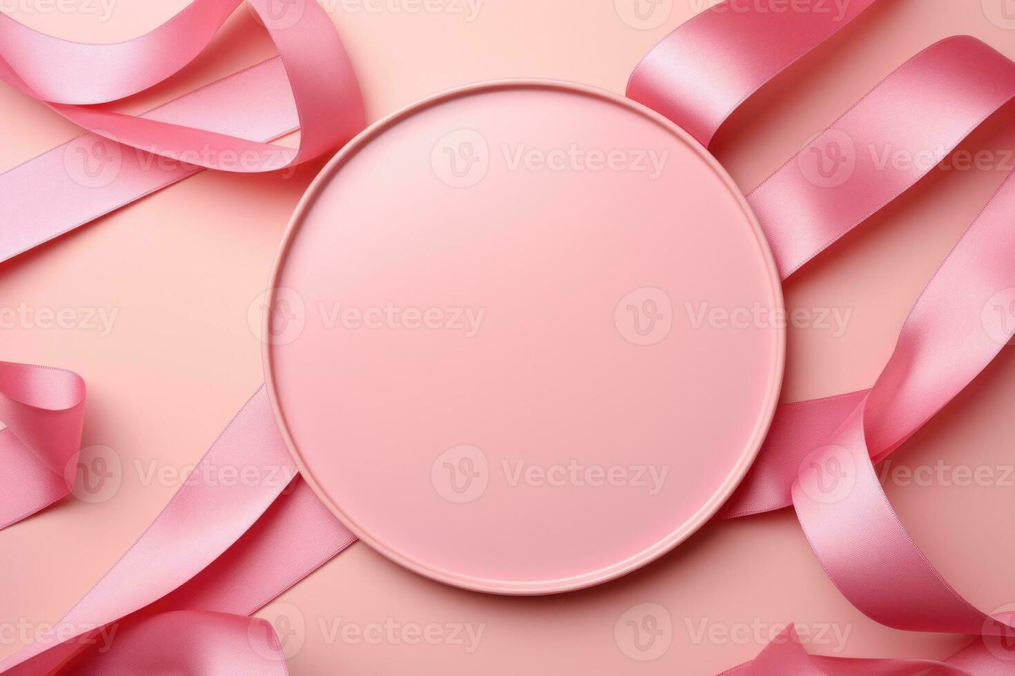 Empty pink frame photo