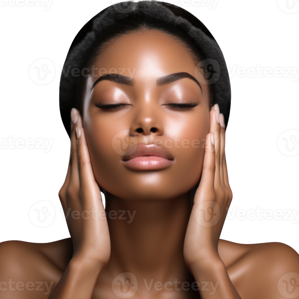Beauty woman isolated. Skincare concept png