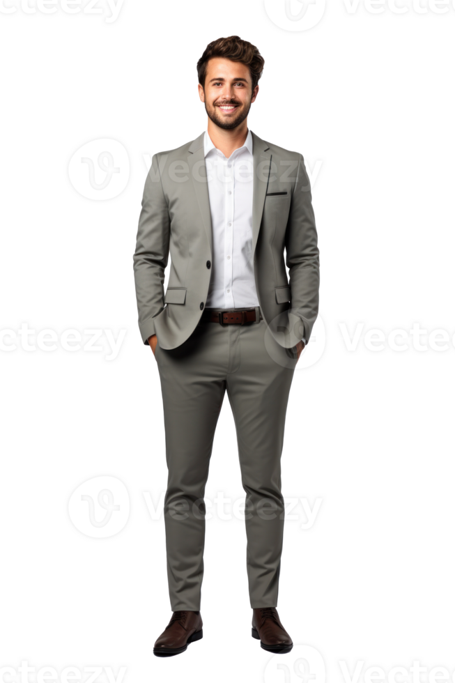 Businessman isolated. Illustration AI Generative png