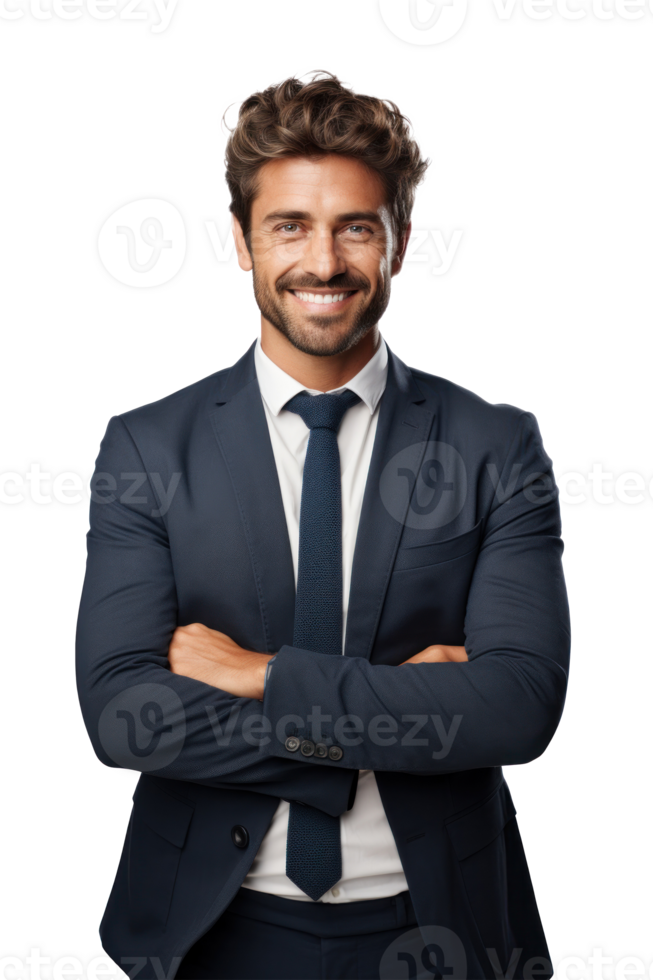 homem de negocios isolado. ilustração ai generativo png