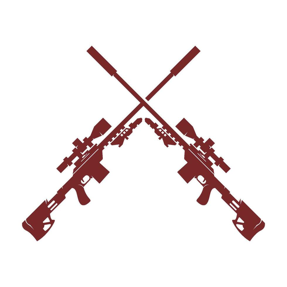 Firearms, gun icon logo design vector