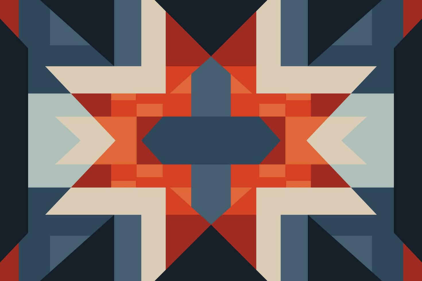Modern geometric shapes patterns, seamless vector illustration. Pattern designs with modern geometric shapes can be printed as a background image or used for rugs, carpets, or textile fabric.