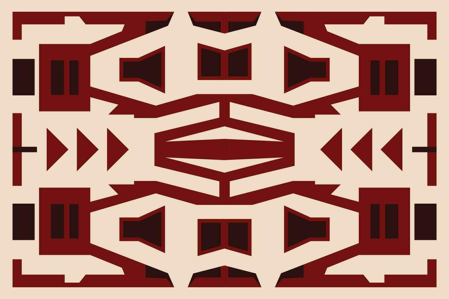 Modern geometric shapes patterns, seamless vector illustration. Pattern designs with modern geometric shapes can be printed as a background image or used for rugs, carpets, or textile fabric.