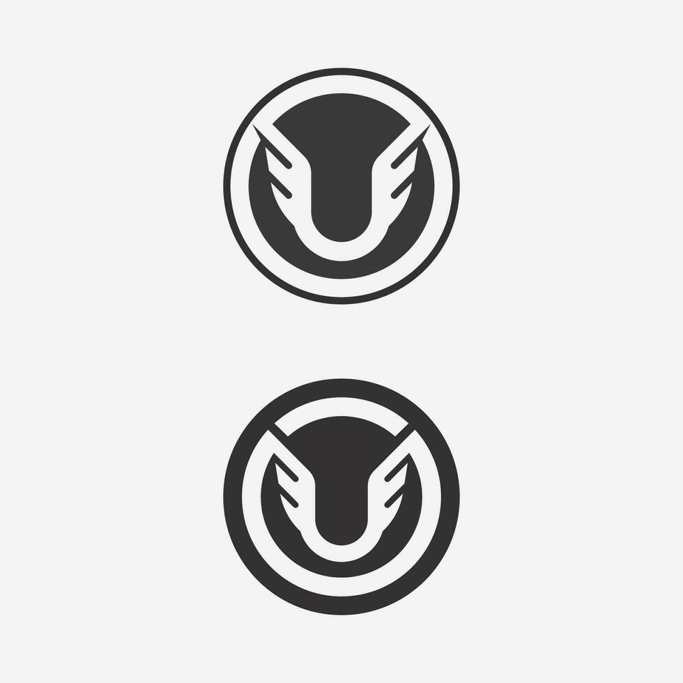 Initial letter U logo business and design icon vector