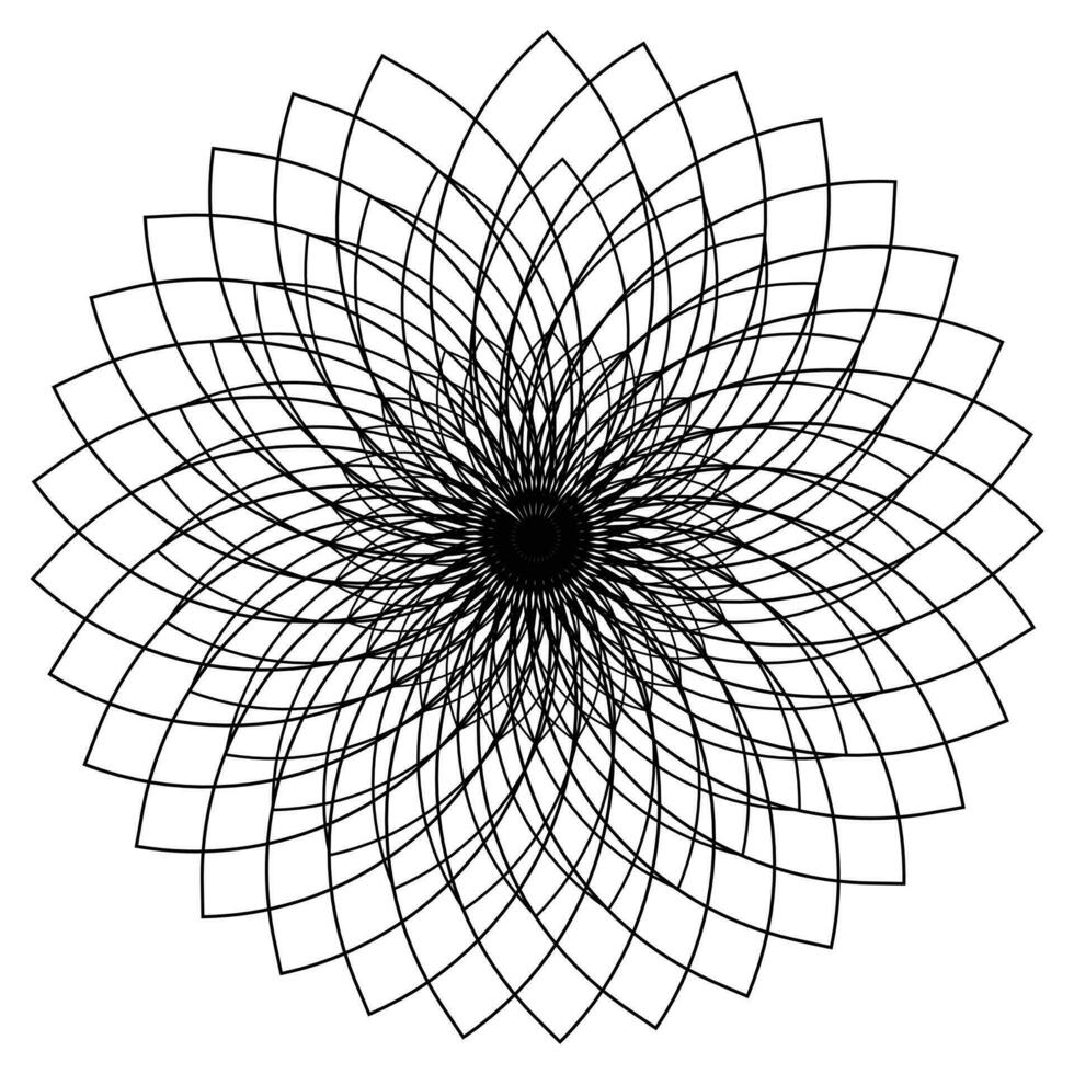 sunflower mandala design, Doodle zen tangle design mandala colouring book pages for adults vector illustration, Black and white mandala for adults coloring book