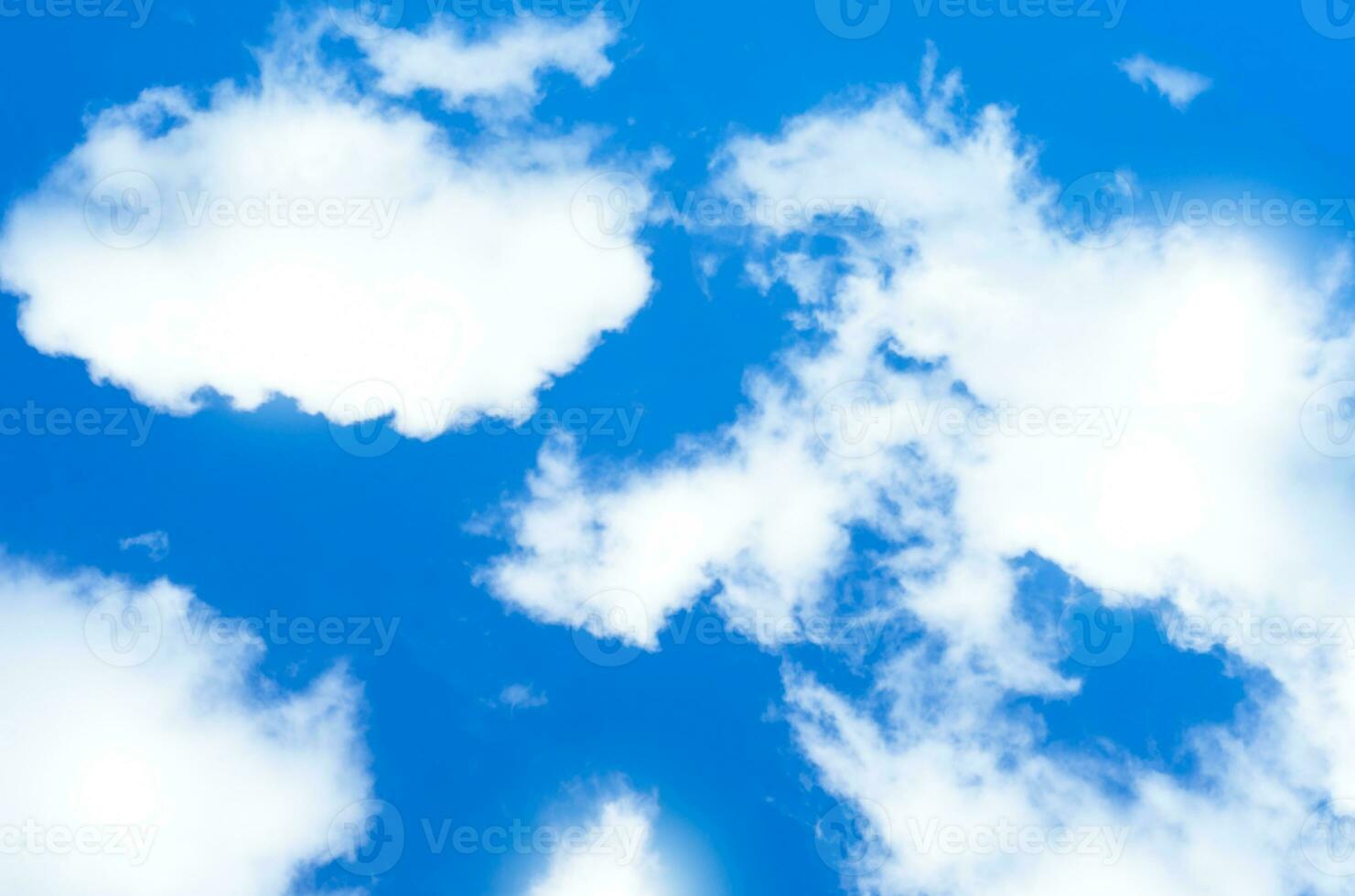 Summer blue sky cloud gradient light white background. Beauty clear cloudy in sunshine calm bright winter air bacground. Gloomy vivid cyan landscape in environment day horizon skyline view spring wind photo