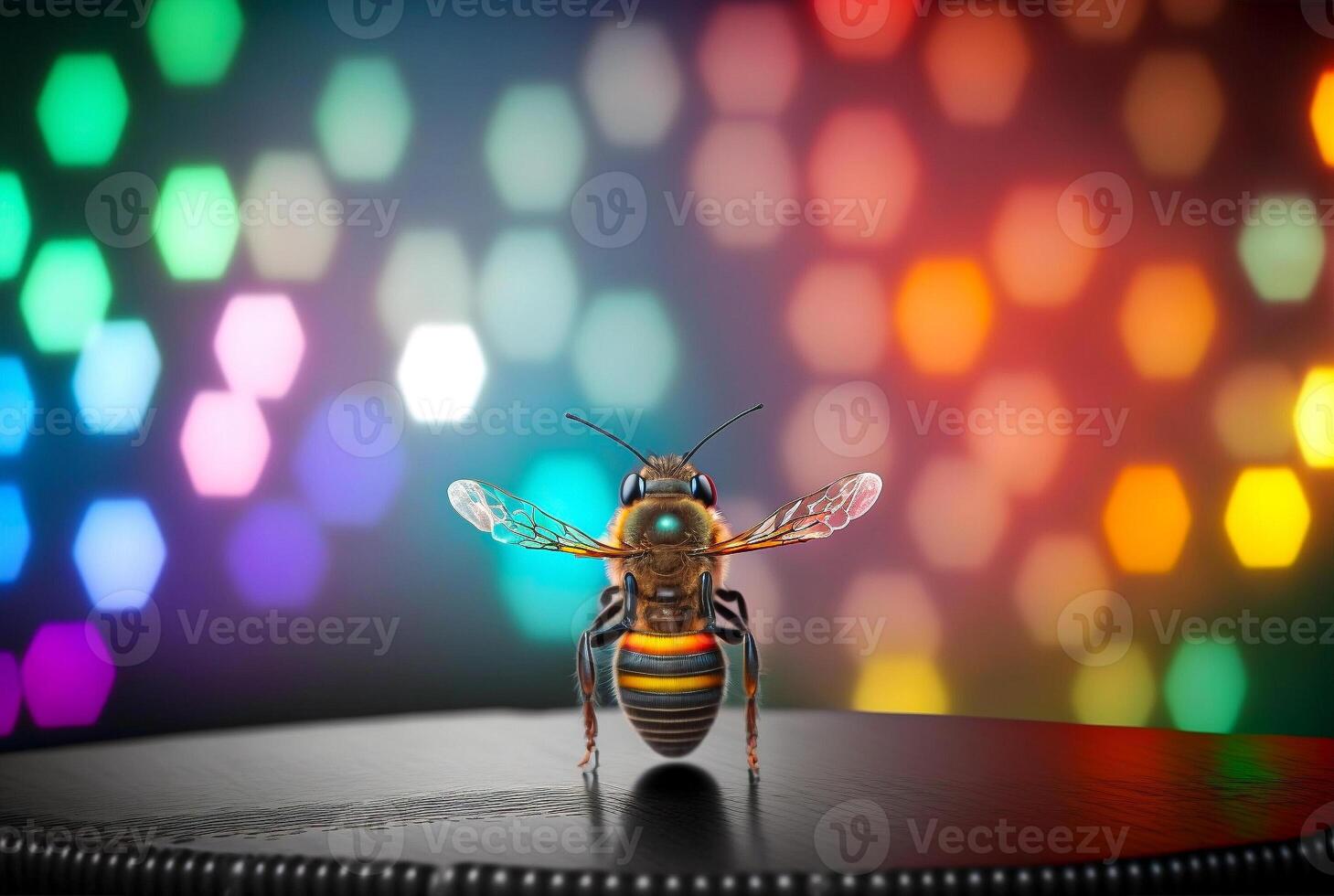 Bokeh background of abstract glitter lights. . photo