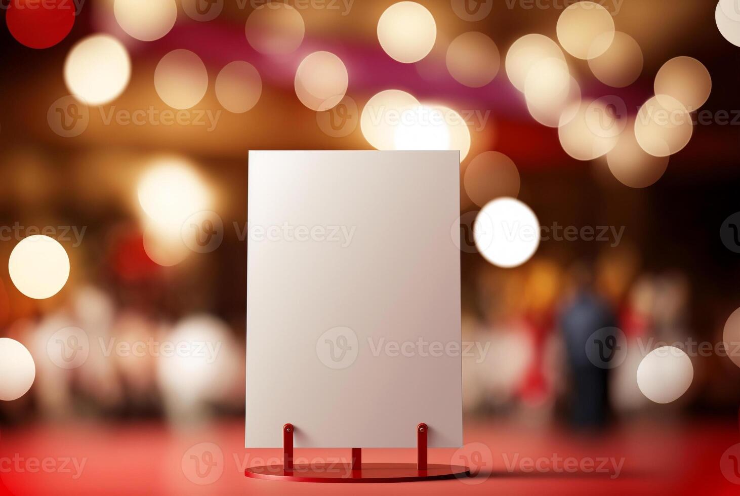 Menu frame area for marketing promotion text,bokeh background. . photo