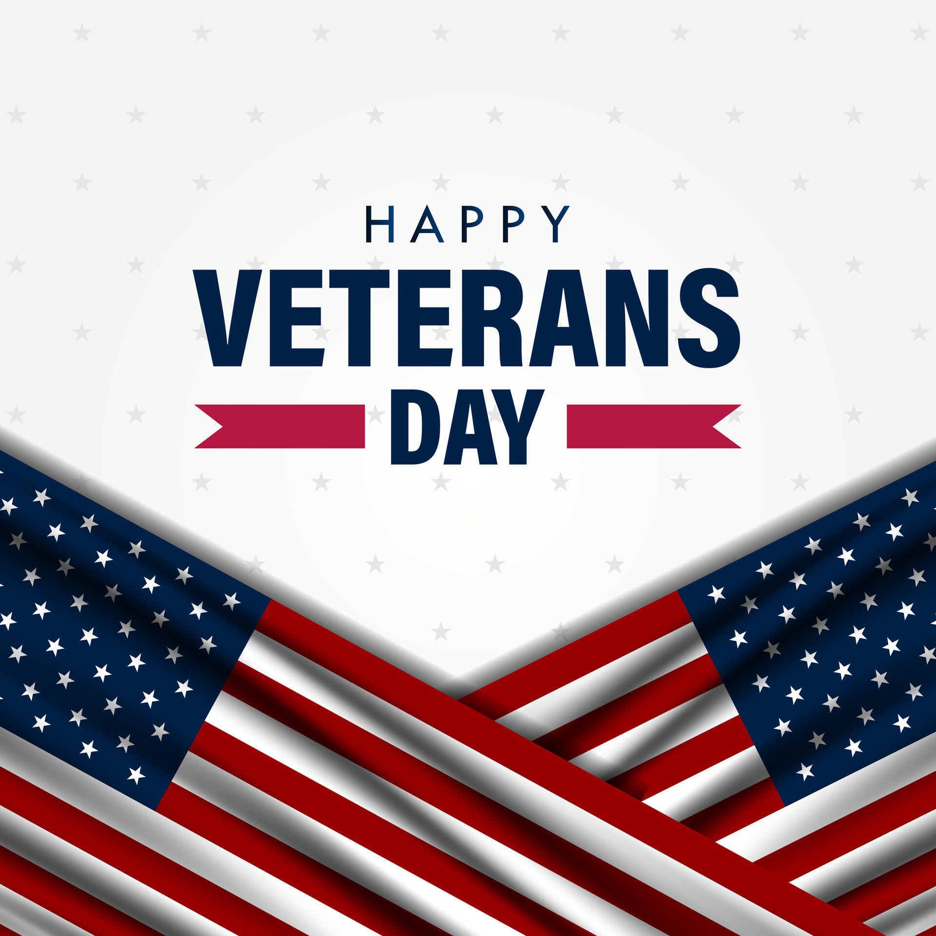 Happy veterans day on a white background Vector Image