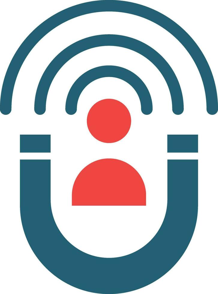 Lead Generation Vector Glyph Two Color Icon For Personal And Commercial Use.