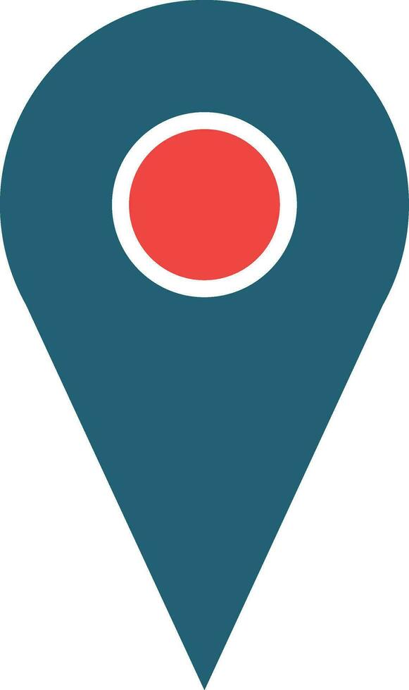 Location Vector Glyph Two Color Icon For Personal And Commercial Use.