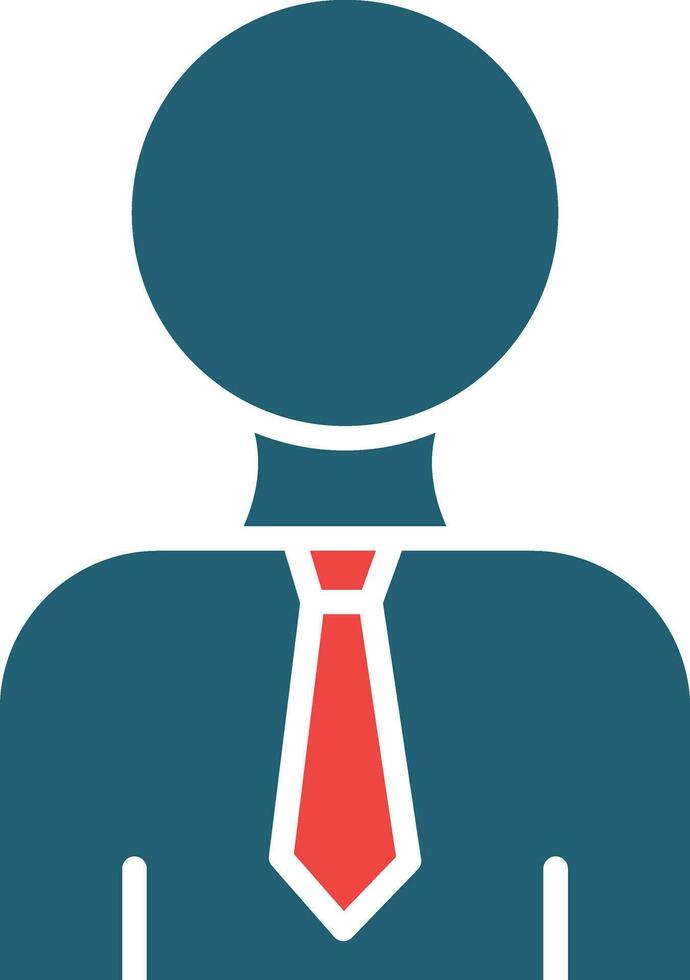 Hr Manager Vector Glyph Two Color Icon For Personal And Commercial Use.