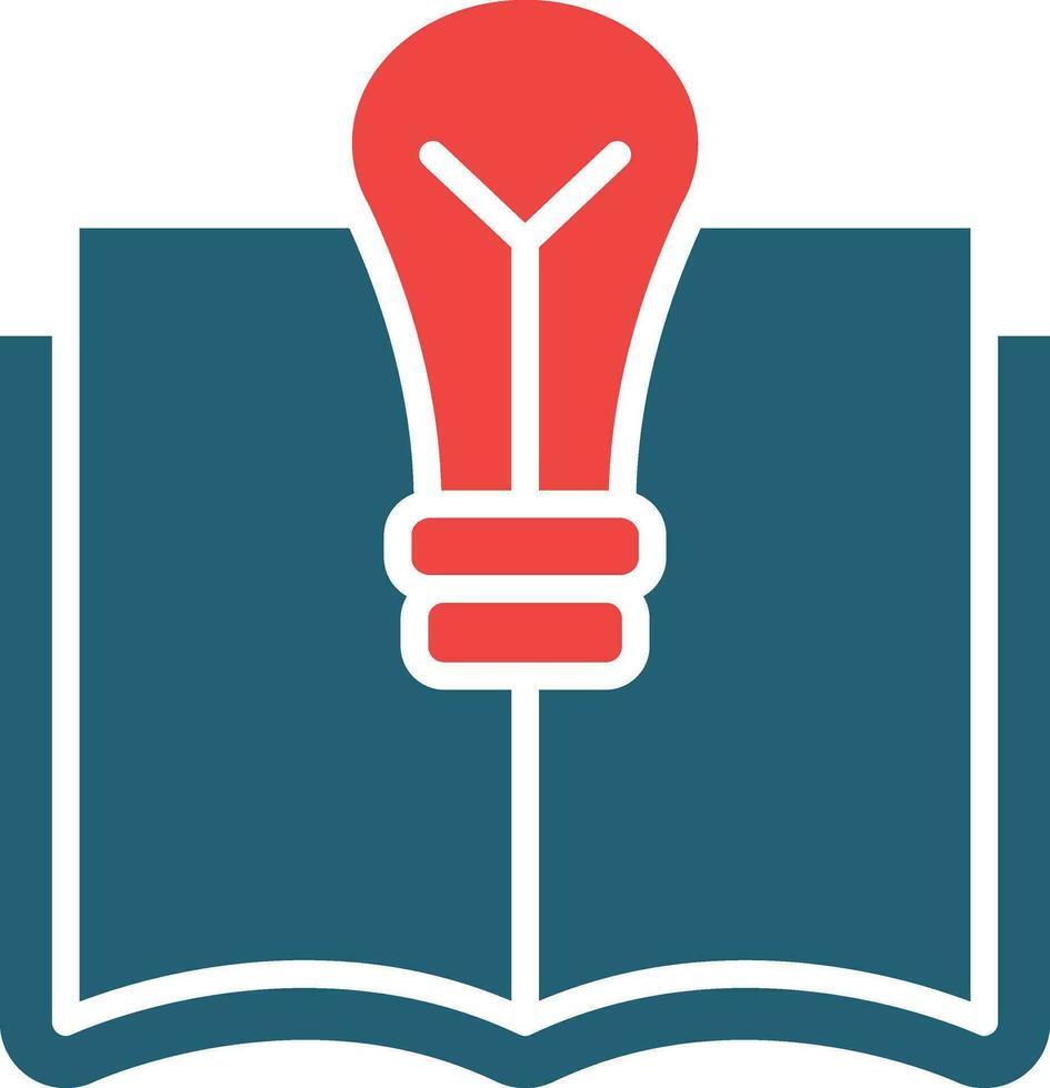 Knowledge Vector Glyph Two Color Icon For Personal And Commercial Use.