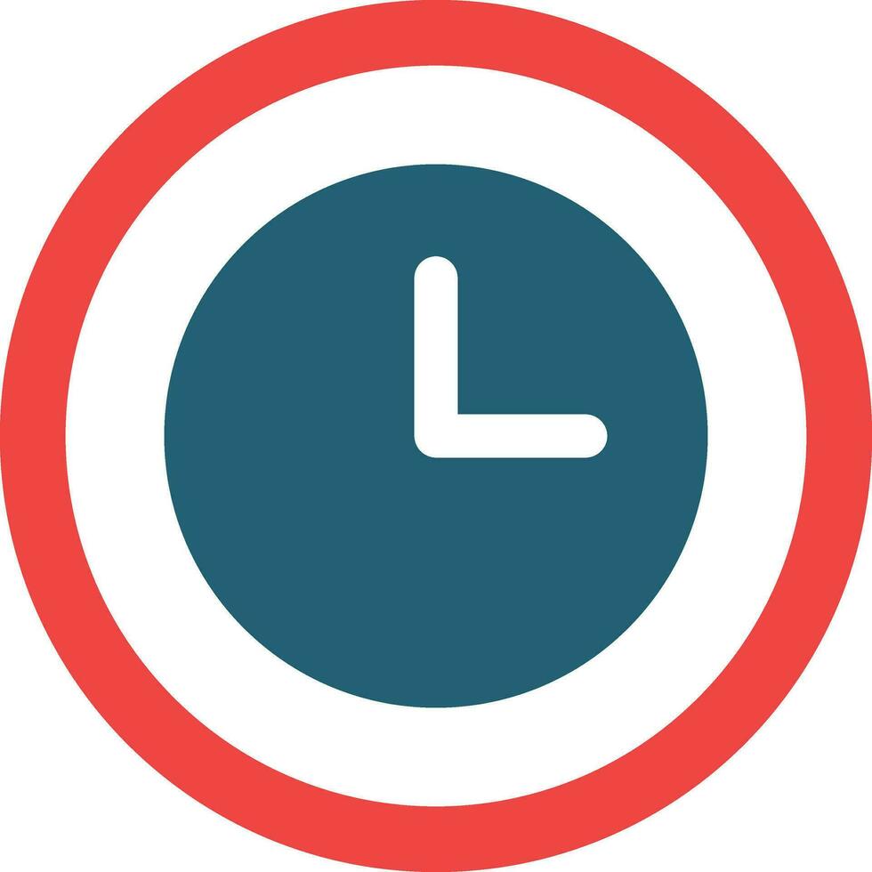 Timeout Vector Glyph Two Color Icon For Personal And Commercial Use.