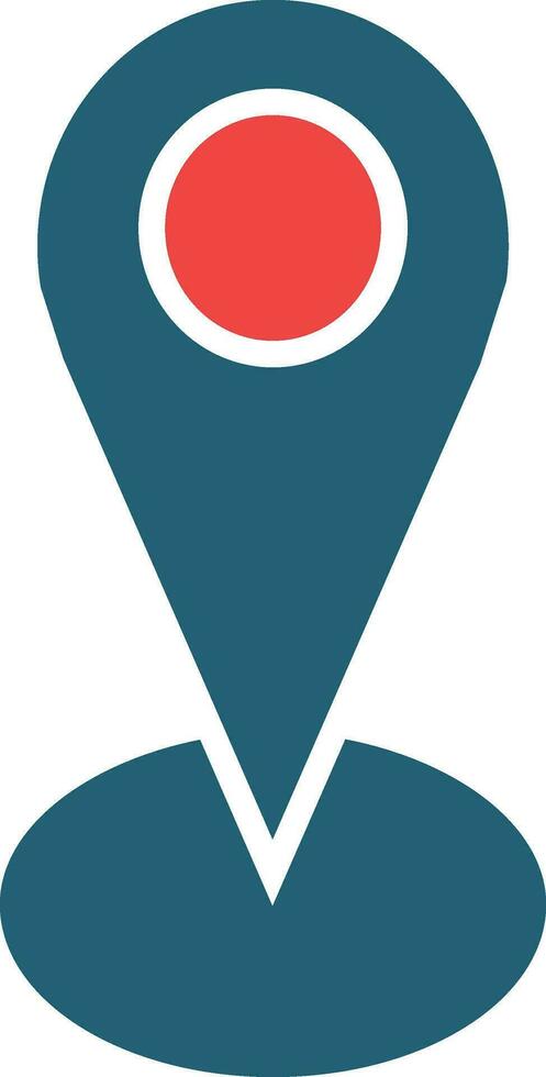 Tracking Vector Glyph Two Color Icon For Personal And Commercial Use.
