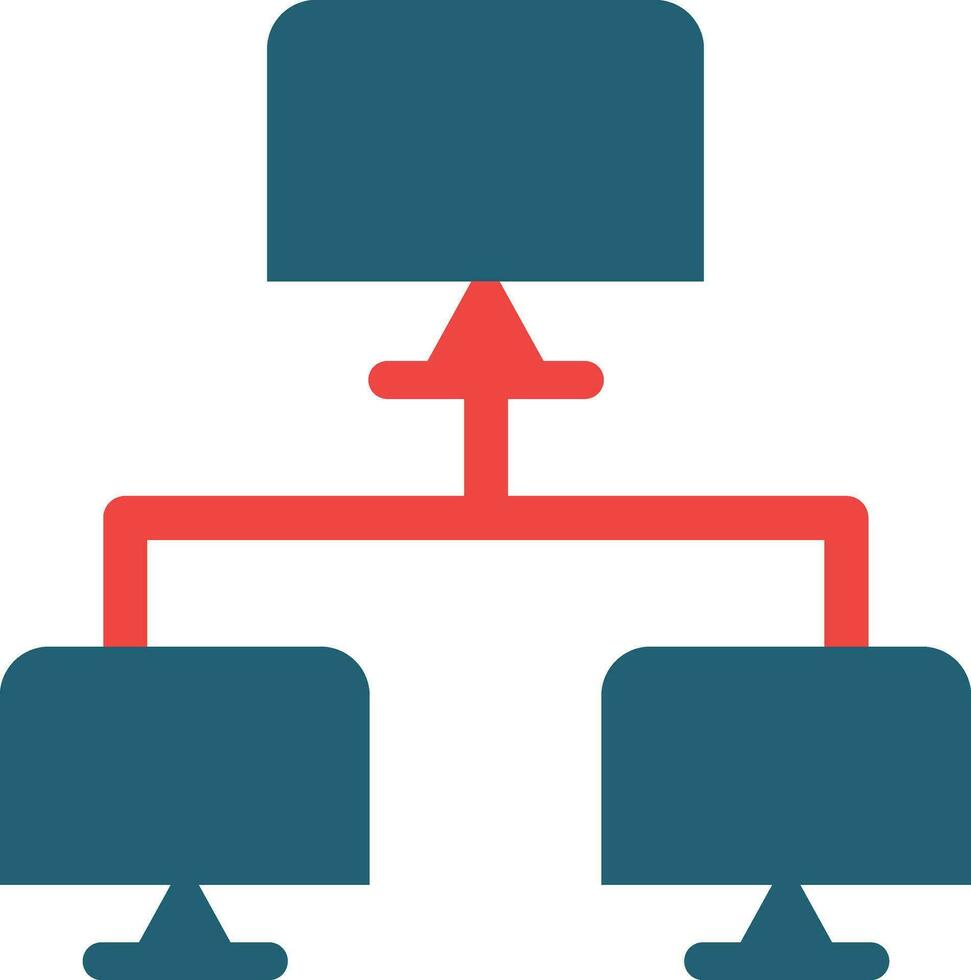 Peer To Peer Glyph Two Color Icon For Personal And Commercial Use. vector