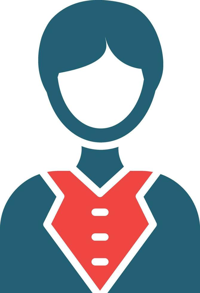 Groom Glyph Two Color Icon For Personal And Commercial Use. vector