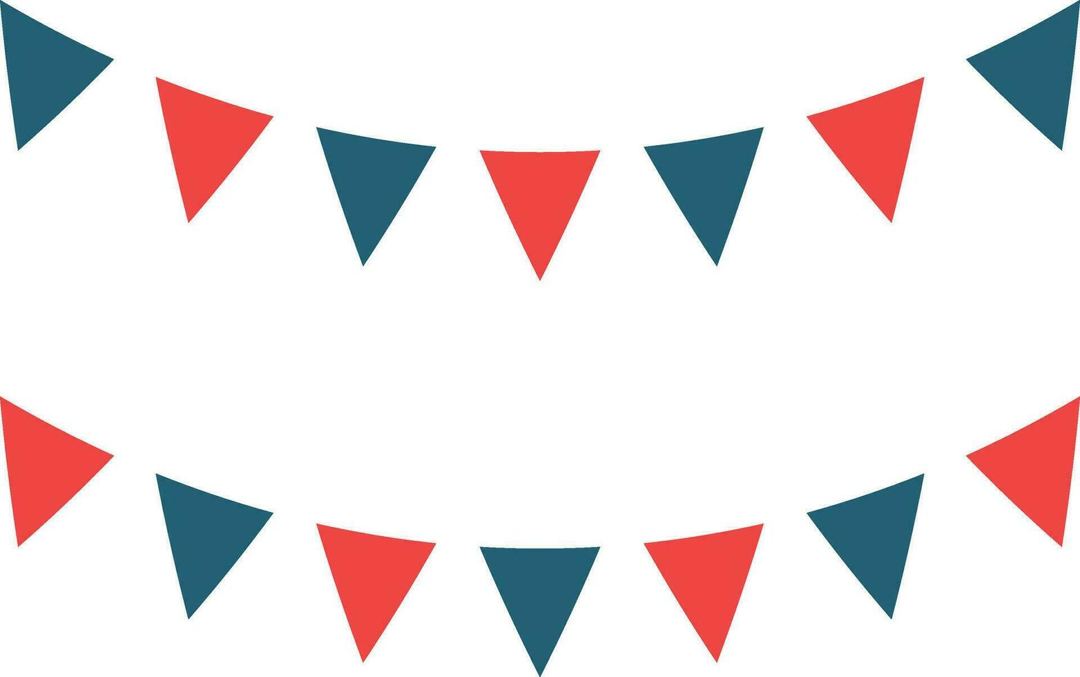 Bunting Glyph Two Color Icon For Personal And Commercial Use. vector