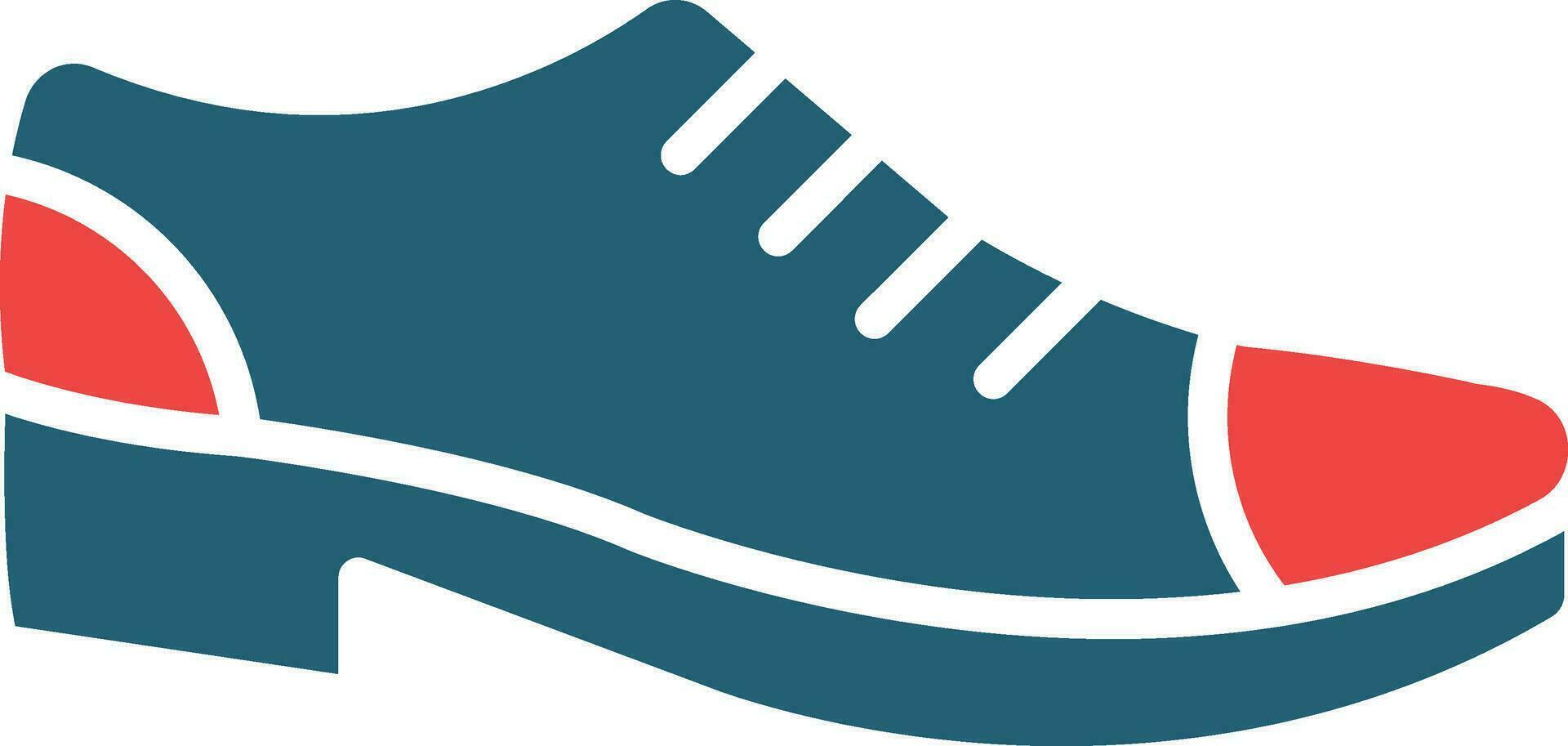 Shoes Glyph Two Color Icon For Personal And Commercial Use. vector