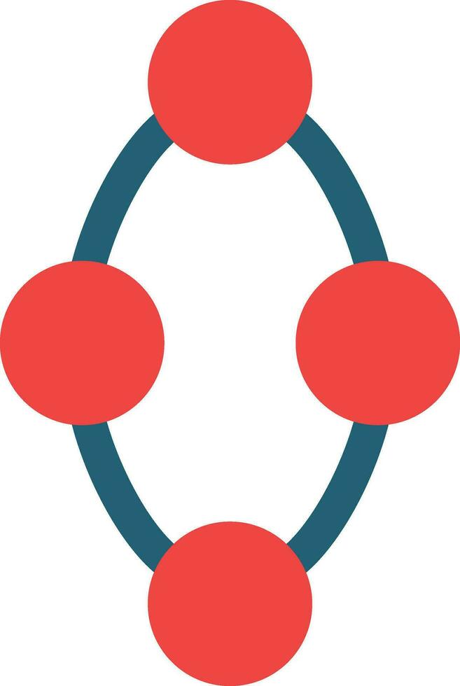 Oval Glyph Two Color Icon For Personal And Commercial Use. vector