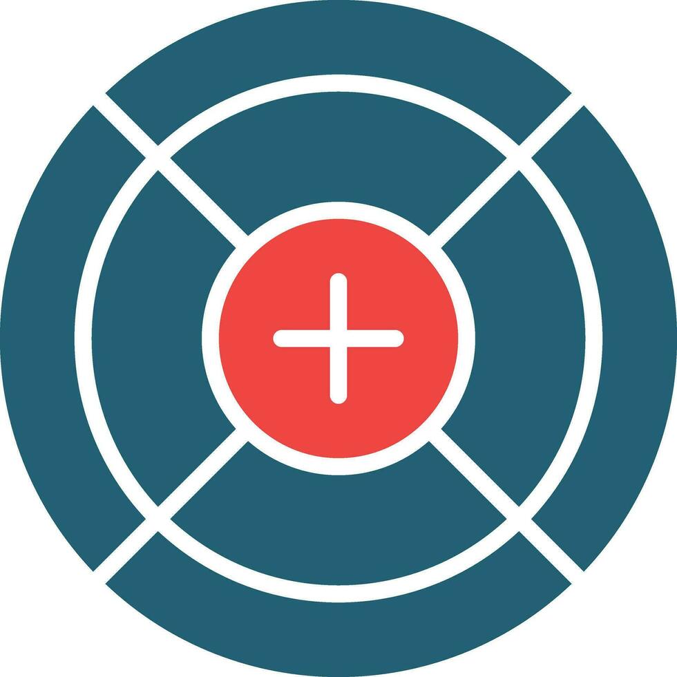 Scope Glyph Two Color Icon For Personal And Commercial Use. vector
