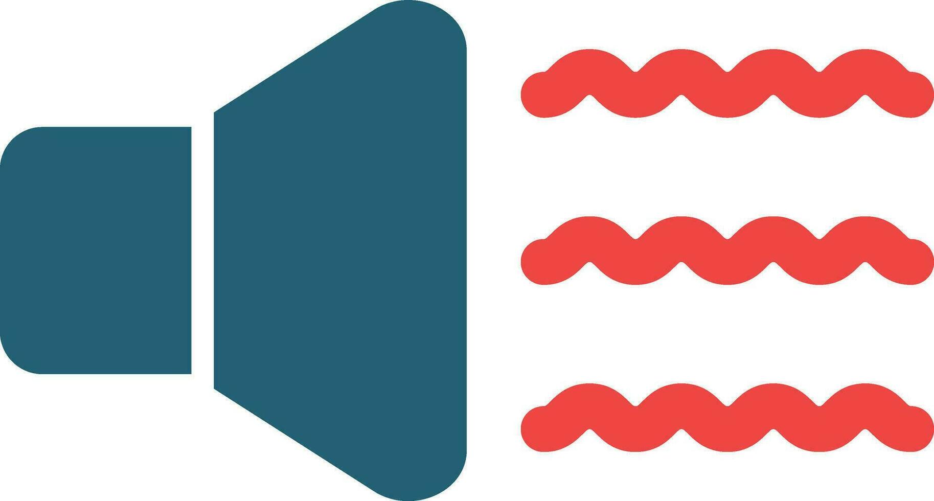 Audio Wave Glyph Two Color Icon For Personal And Commercial Use. vector