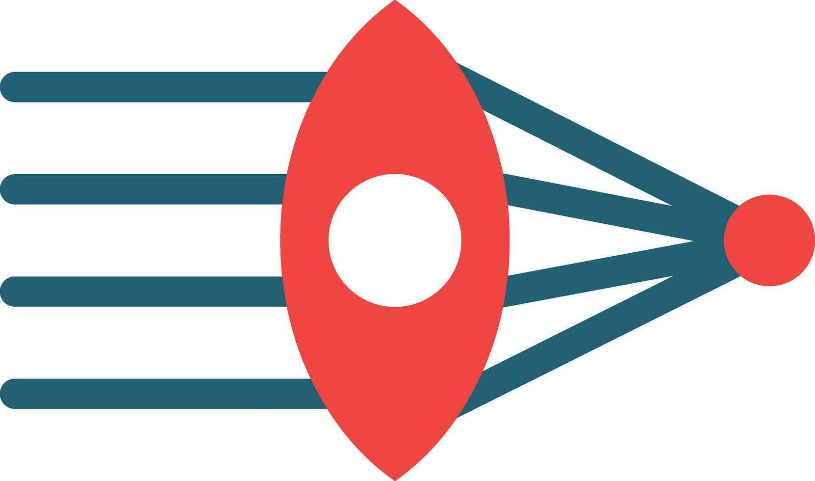 Optics Glyph Two Color Icon For Personal And Commercial Use. vector