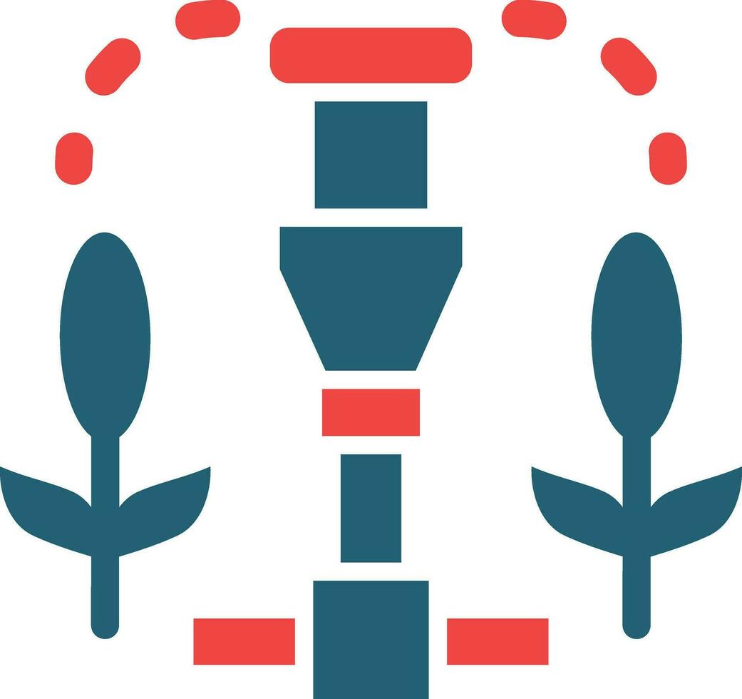 Irrigation System Glyph Two Color Icon For Personal And Commercial Use. vector