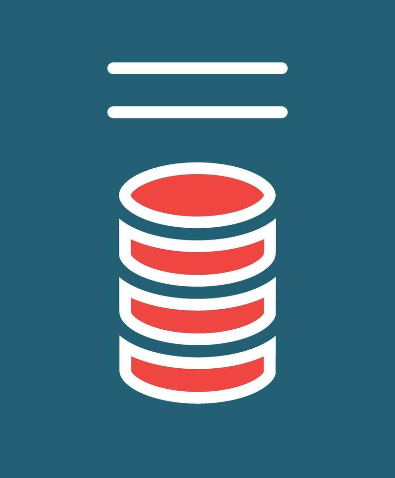 Data Glyph Two Color Icon For Personal And Commercial Use. vector
