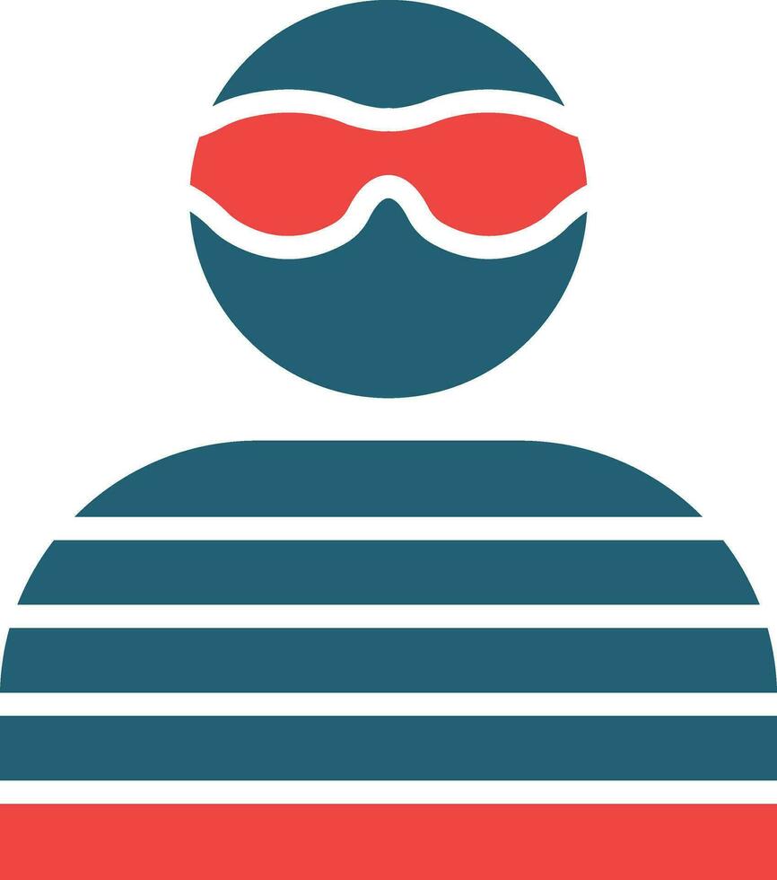 Criminal Glyph Two Color Icon For Personal And Commercial Use. vector