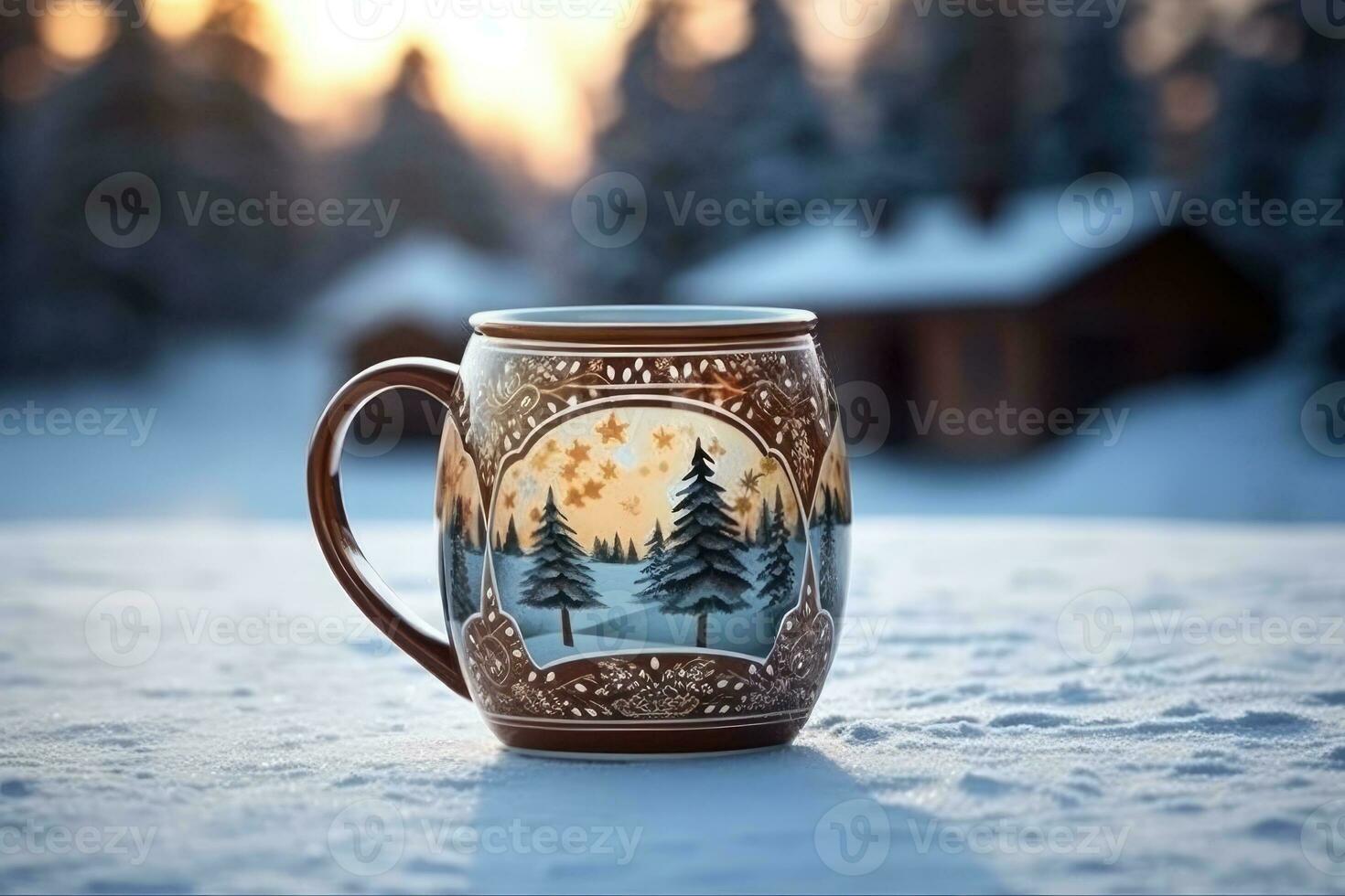 https://static.vecteezy.com/system/resources/previews/026/439/976/non_2x/decorated-christmas-coffee-mug-with-winter-forest-landscape-and-snow-generative-ai-photo.jpg