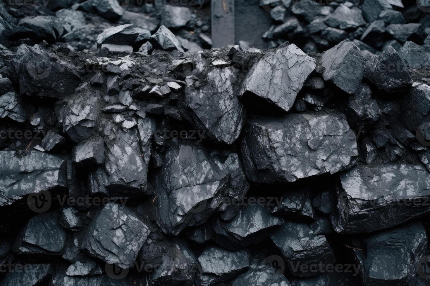 Coal mineral black. Coal pattern. photo