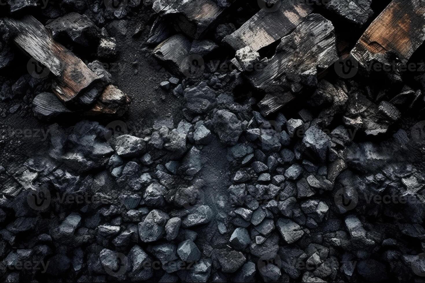 Coal mineral black. Coal pattern. photo