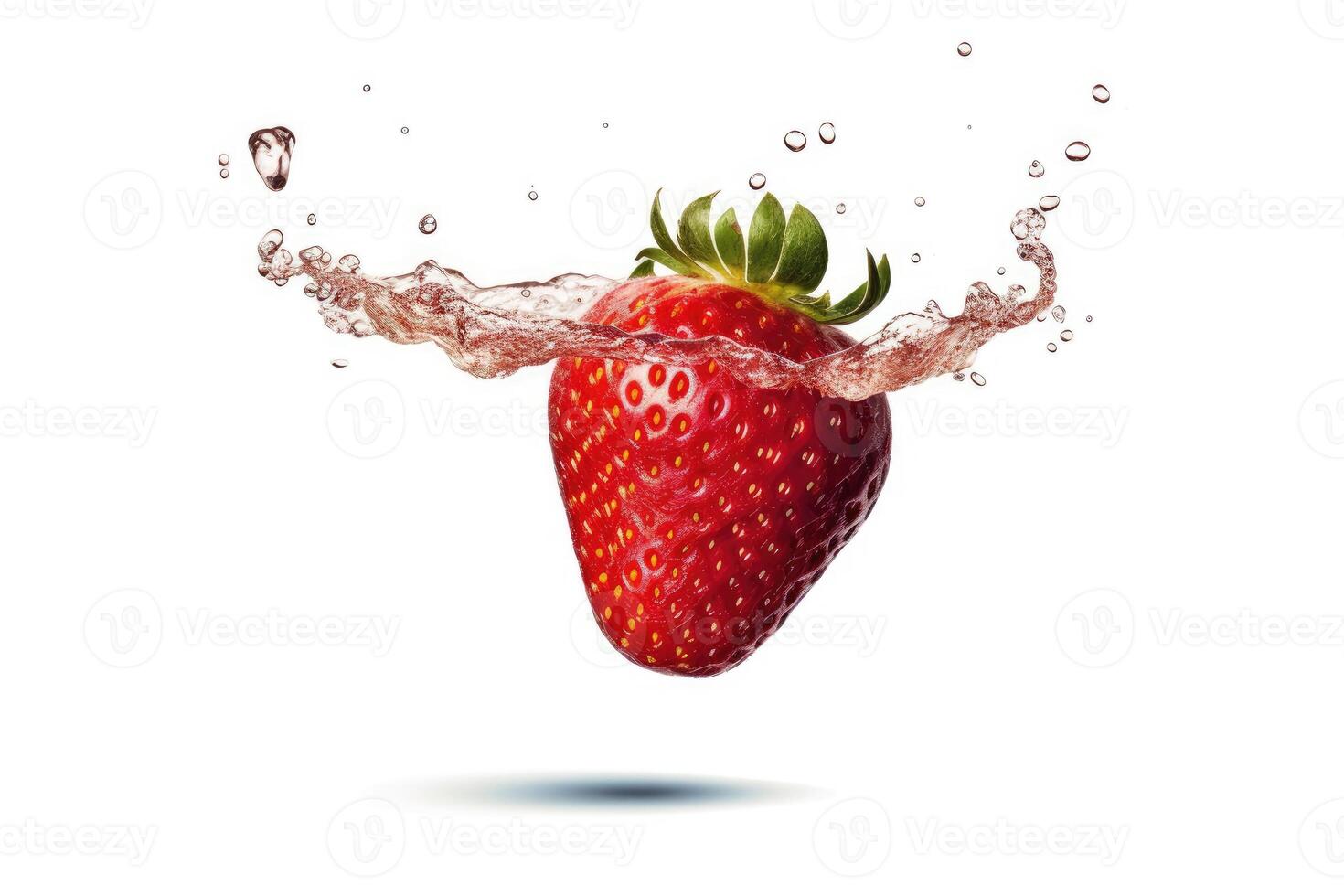 Strawberry and water splash. Generative AI 26440332 Stock Photo at Vecteezy