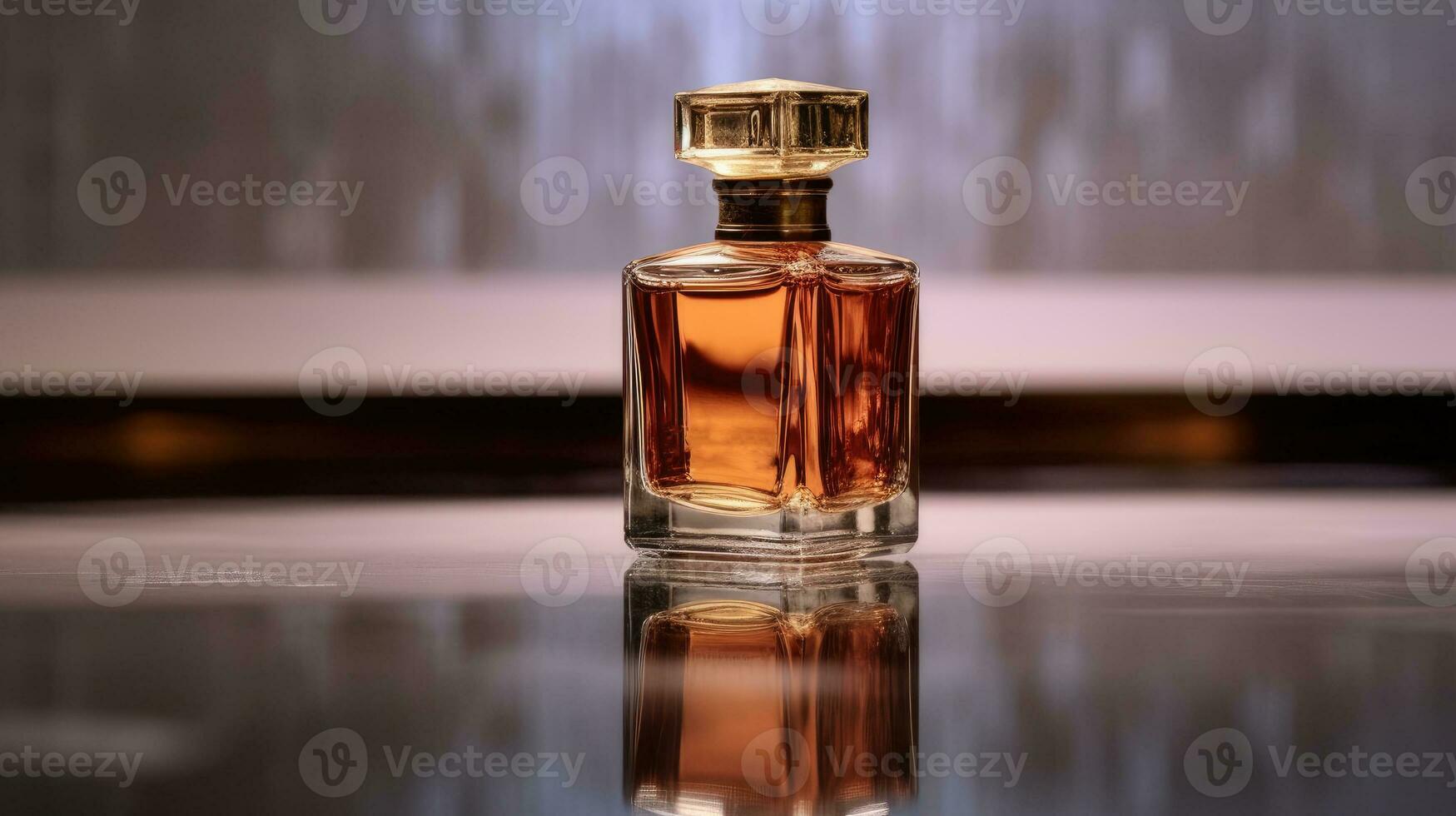 Perfume luxury bottle. Product design perfumery. Generative AI photo